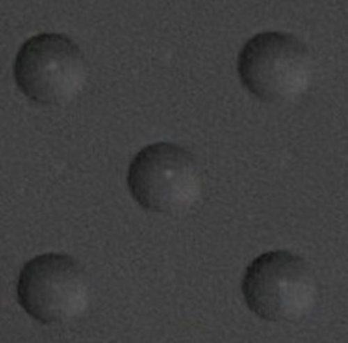 Dalles podotactiles noir - 1350 x 412mm, préadhésivée intérieur