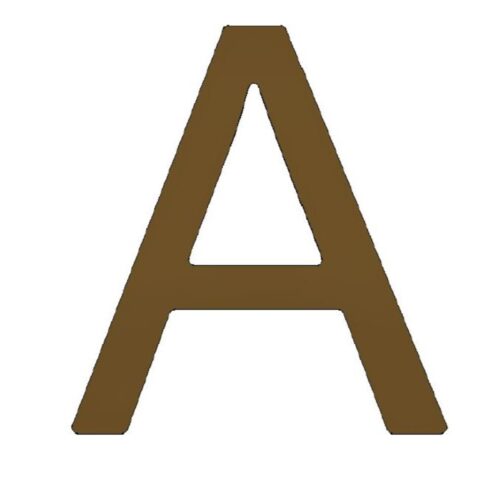 Lettre de l'alphabet en fonte, hauteur 200mm