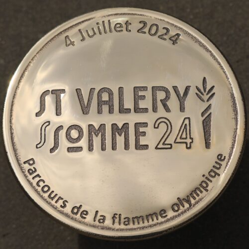 Clou de voirie personnalisé en bronze, Saint Valery Sur Somme